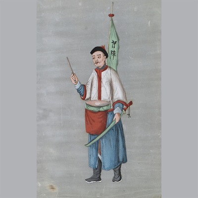 兵器与武术通草画