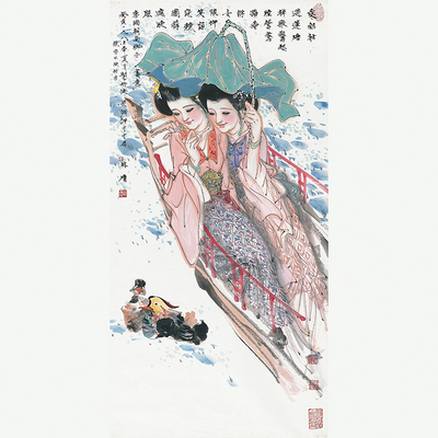 莲塘香艳图