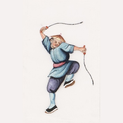 兵器与武术通草画
