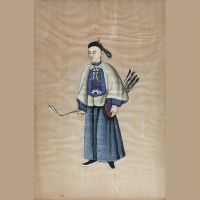 兵器与武术通草画