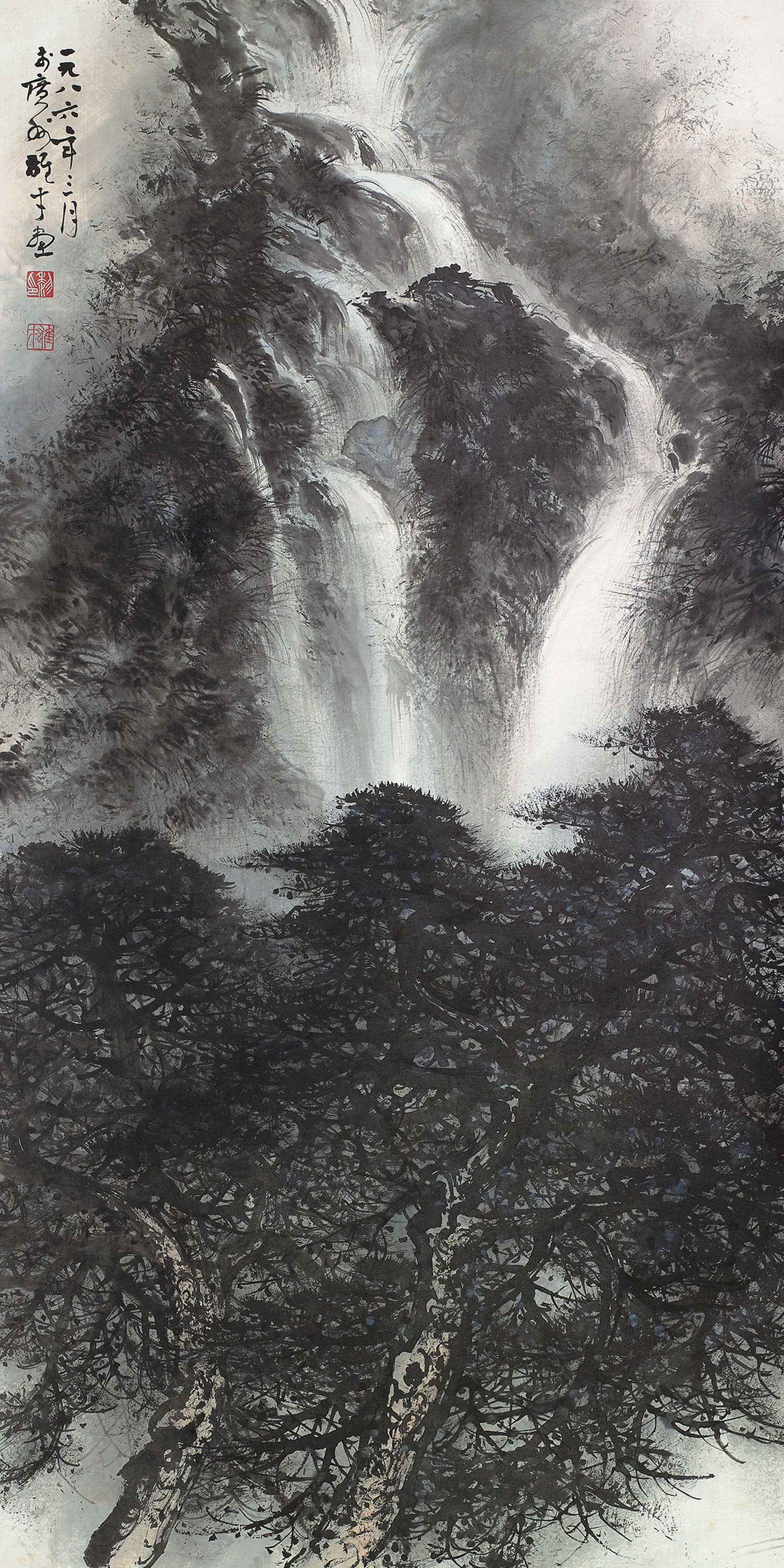 HJSS00023-叠水松风(纸本镜片)(黎雄才)2.jpg